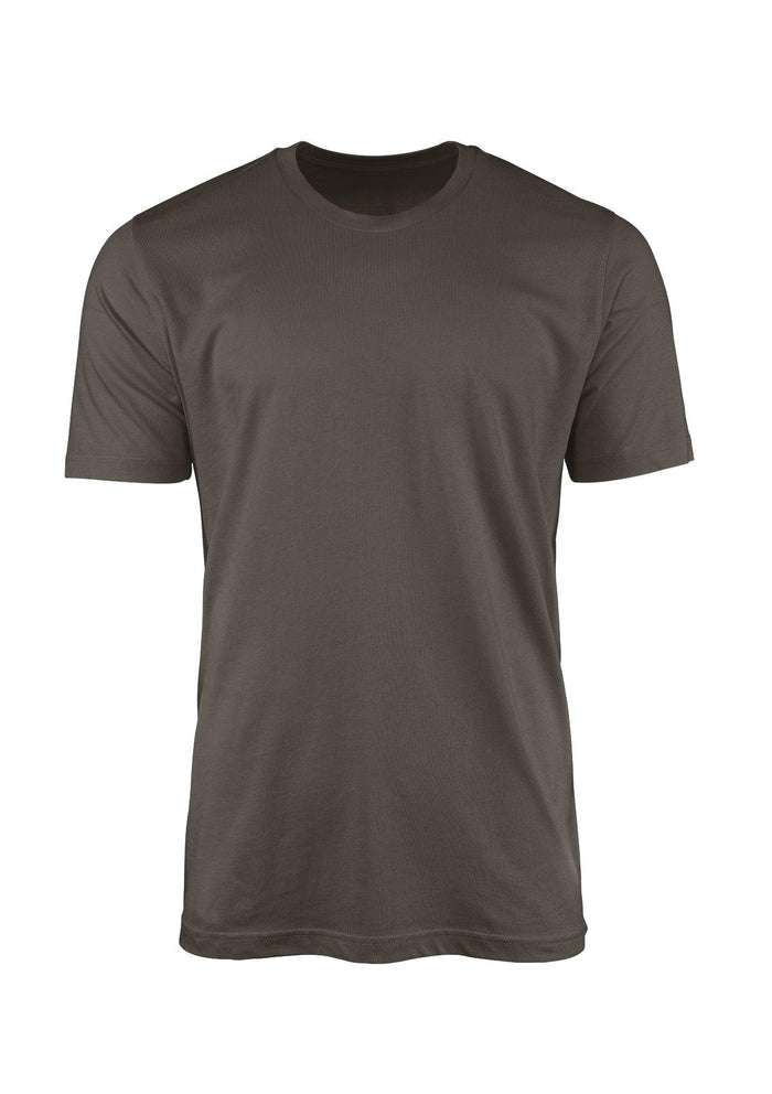 mens gray asphalt classic fit t-shirt short sleeve crew neck airlume cotton front 3D image