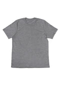 mens heather gray classic fit t-shirt short sleeve crew neck airlume cotton flat front image