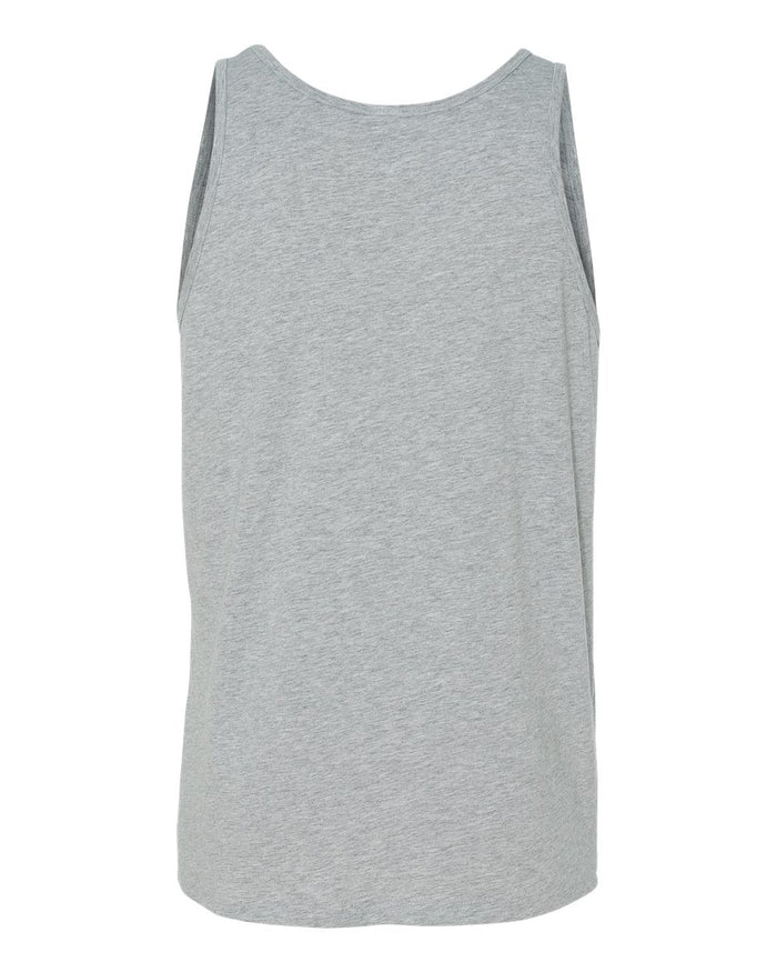 mens athletic gray tank t-shirt airlume cotton backt 3D image