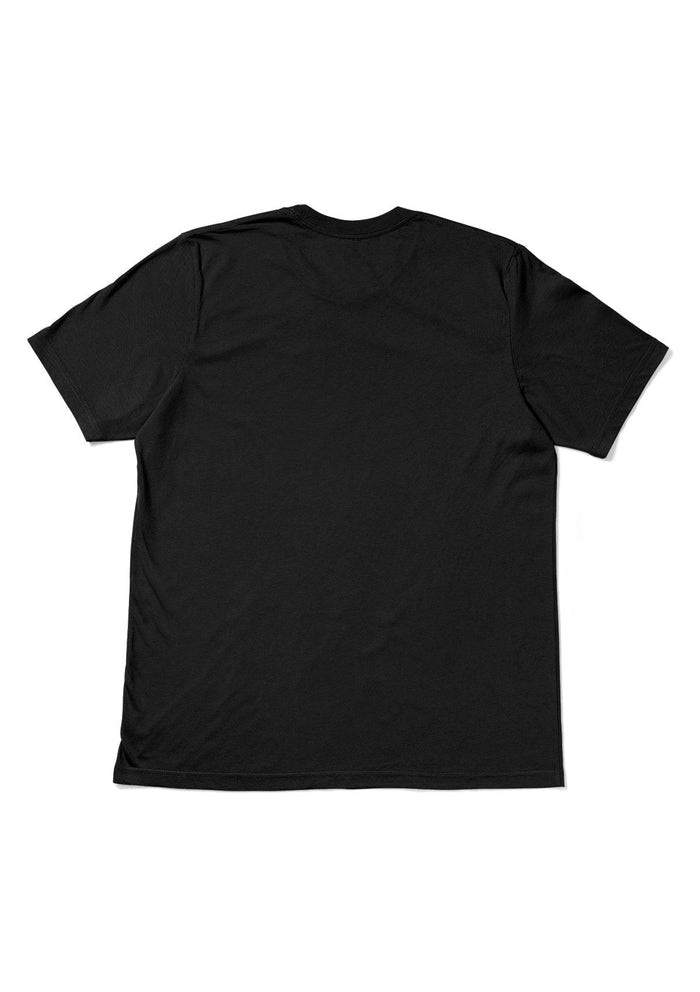 Men’s big and tall black crew neck t-shirt - lifestyle view