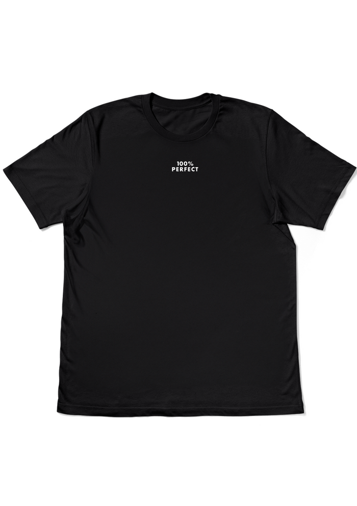 Men’s Black T-Shirt - 100% Perfect