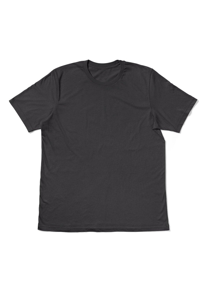 mens charcoal classic fit t-shirt crew neck short sleeve airlume cotton  front flat image