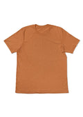 mens-orange copper-classic fit t-shirt short sleeve crew neck airlume cotton front flat image