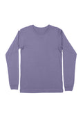 mens lavender blue classic fit t-shirt long sleeve crew neck airlume cotton flat front image