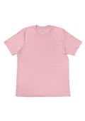mens pink classic fit t-shirt airlume cotton crew neck front flat view