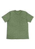 Mens T-Shirt Short Sleeve Crew Neck Green Triblend - Perfect TShirt Co