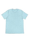 Mens T-Shirt Short Sleeve Crew Neck Ice Blue Triblend - Perfect TShirt Co