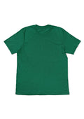 mens Kelly green classic fit t-shirt short sleeve crew-neck airlume cotton front flat view