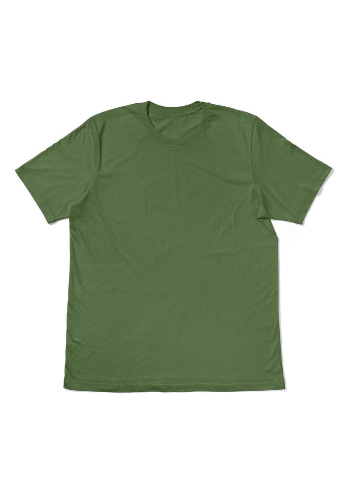 Mens T-Shirt Short Sleeve Crew Neck Leaf Green - Perfect TShirt Co
