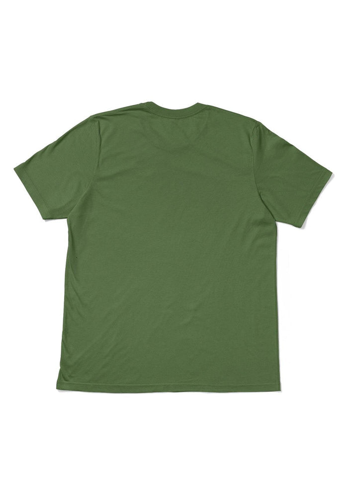 Mens T-Shirt Short Sleeve Crew Neck Leaf Green - Perfect TShirt Co