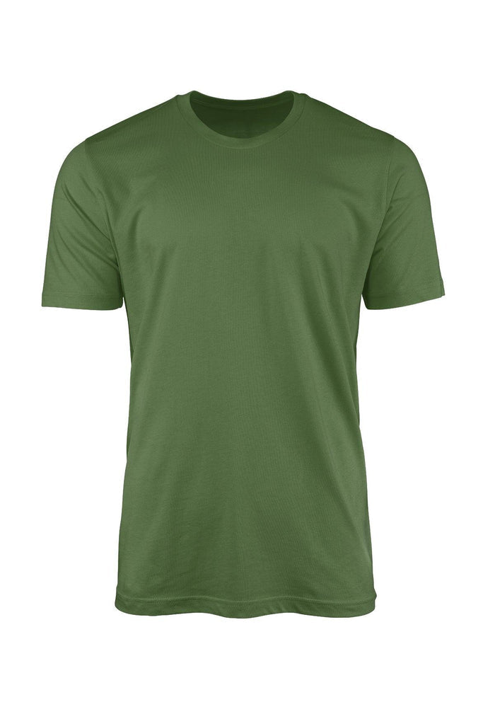 Mens T-Shirt Short Sleeve Crew Neck Leaf Green - Perfect TShirt Co