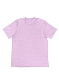 mens purple lilac classic fit t-shirt  short sleeve prism heather airlume front flat image