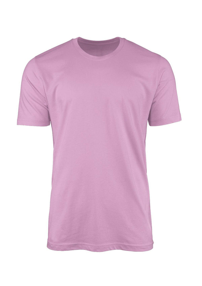 mens purple lilac classic fit t-shirt short sleeve crew neck airlume cotton front 3D image