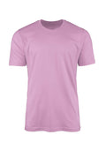 mens purple lilac classic fit t-shirt short sleeve crew neck airlume cotton front 3D image