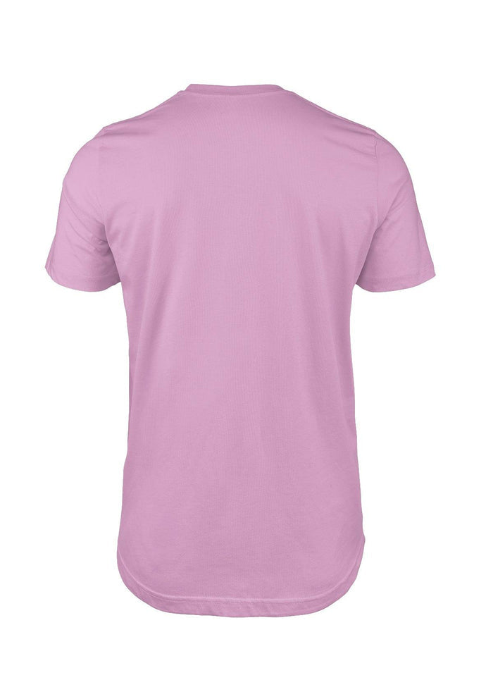 mens purple lilac classic fit t-shirt short sleeve crew neck airlume cotton back 3D image