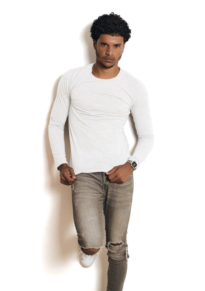 Mens Long Sleeve Crew Neck Patriotic 3 Pack T-Shirt Bundle - Perfect TShirt Co