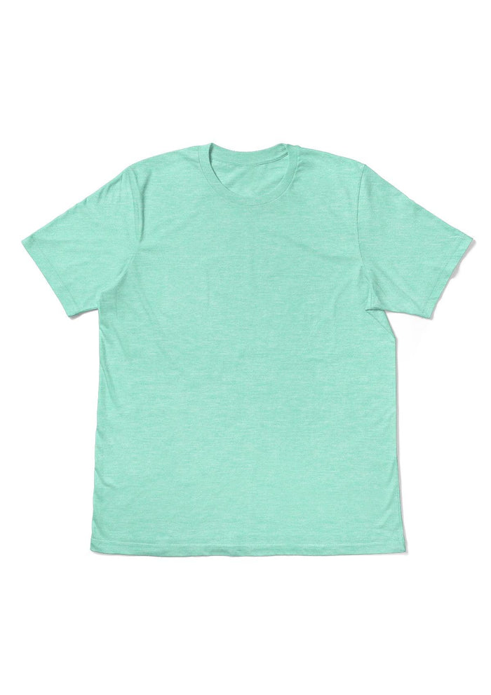 Men's Mint Heather Short Sleeve Crew Neck T-Shirt - Perfect TShirt Co