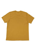 mens mustard yellow classic fit t-shirt short sleeve crew neck airlume cotton back  flat image