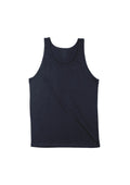 mens navy tank t-shirt airlume cotton flat front image