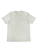 mens white oatmeal classic fit  t-shirt short sleeve triblend front flat view