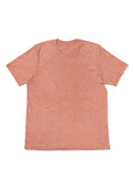 mens-orange boyfriend cut t-shirt short sleeve crew neck triblend front flat image