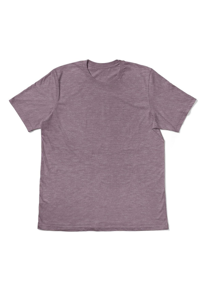 mens purple orchid classic fit t-shirt  short sleeve triblend front flat image