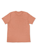 mens peach classic fit t-shirt short sleeve crew neck airlume cotton flat front image