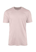 mens pink classic fit t-shirt airlume cotton crew neck front 3D image