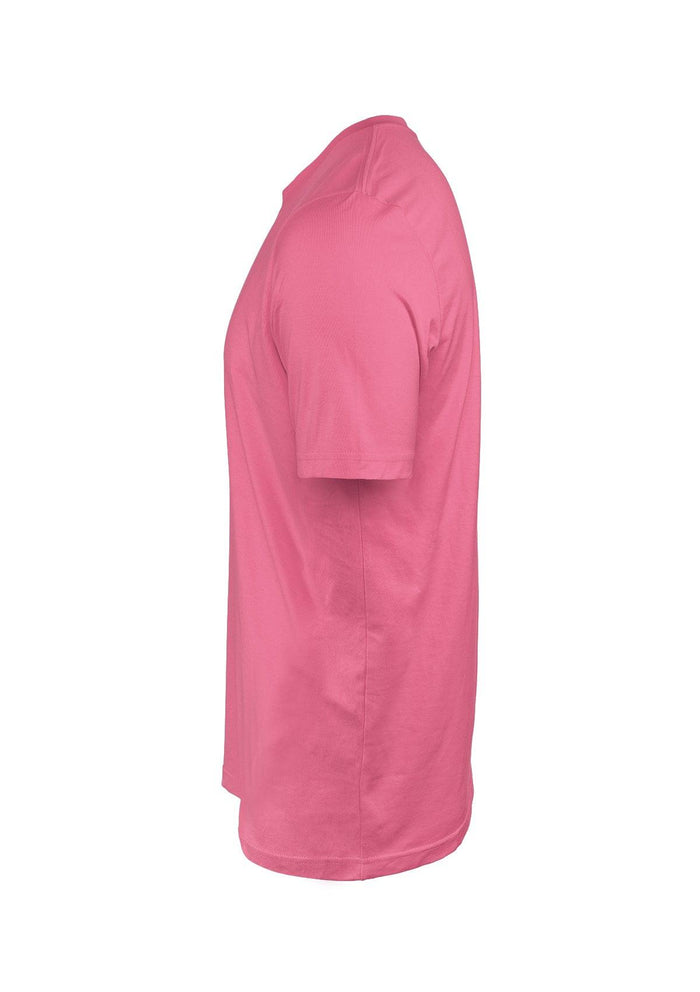 mens pink prince classic fit t-shirt airlume cotton crew neck left side 3D image