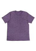 mens purple classic fit t-shirt  short sleeve triblend front flat image