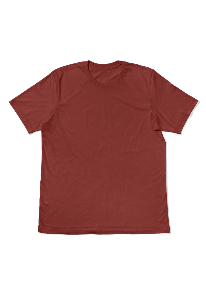 Men's Rust Brown Crew Neck T-Shirt - Premium Cotton Comfort - Perfect TShirt Co