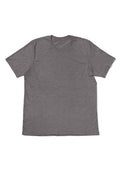 mens gray classic fit t-shirt short sleeve crew neck airlume cotton back flat image
