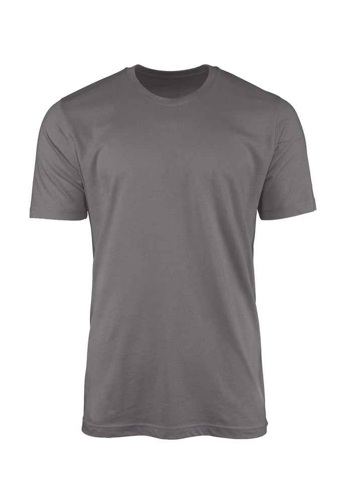 mens gray big and tall classic fit t-shirt short sleeve crew neck  airlume cotton 3D images