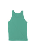 mens teal green tank t-shirts airlume cotton flat front image