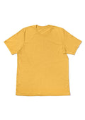Men's Yellow Heather Short Sleeve Crew Neck T-Shirt - Perfect TShirt Co