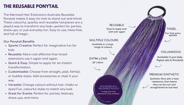 Mermaid Ponytail  - Hair Extensions