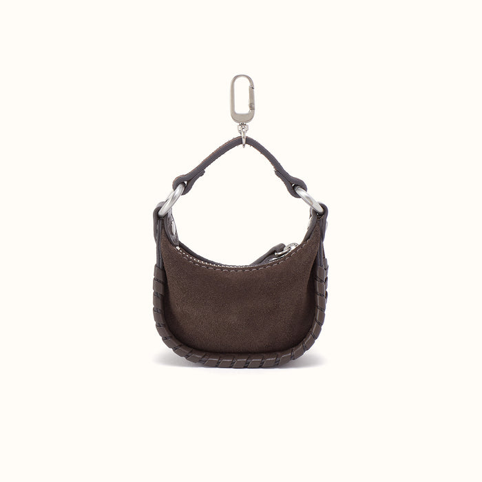 Mia Micro Charm In Pebbled Leather