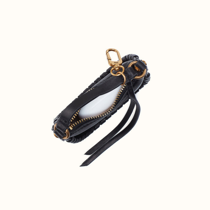 Mia Micro Charm In Smooth Leather - Black