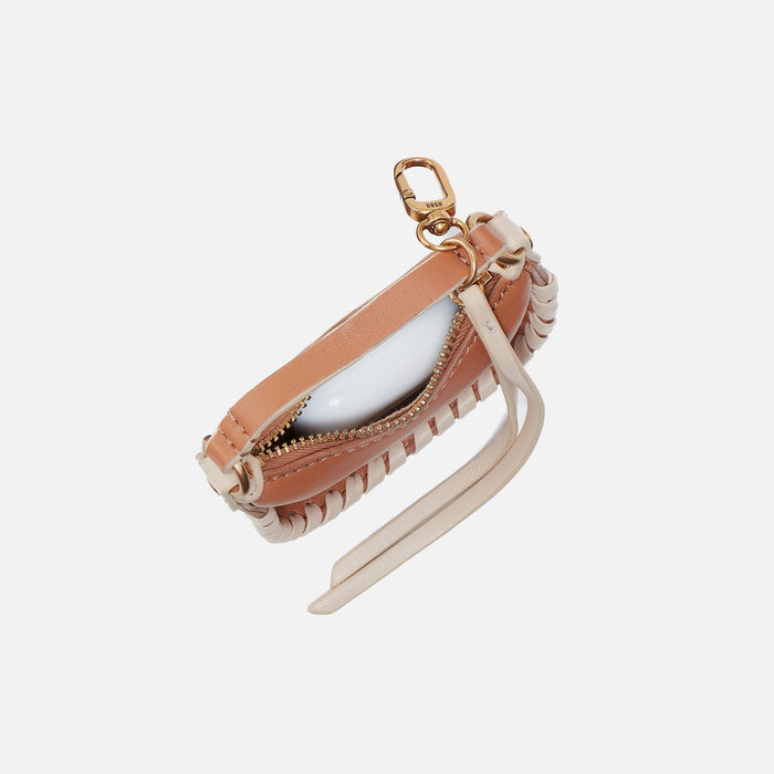 Mia Micro Charm in Smooth Leather - Warm Cashew