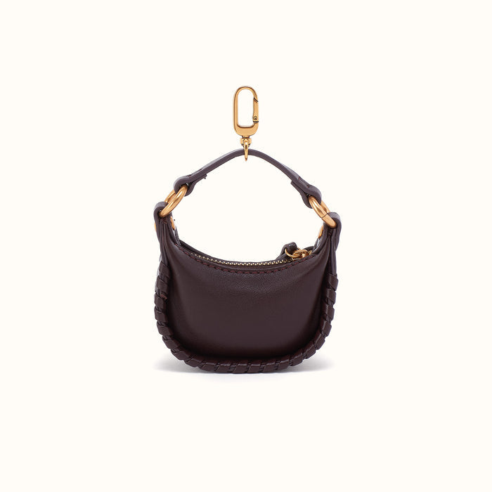 Mia Micro Charm In Suede Leather