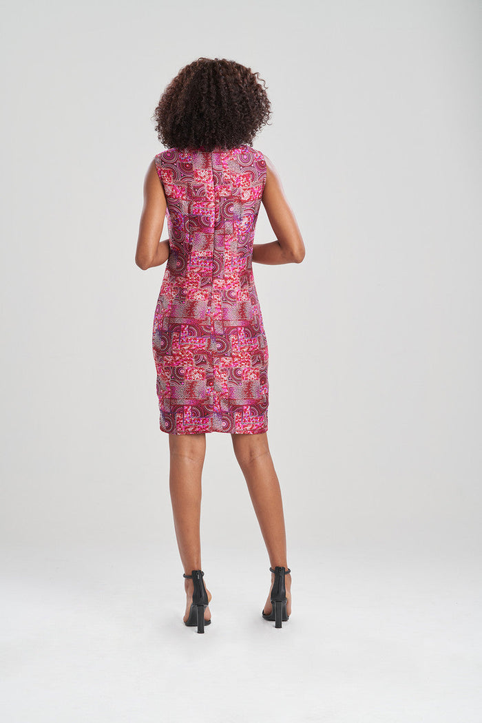 Mosaic Jacquard Sheath Dress