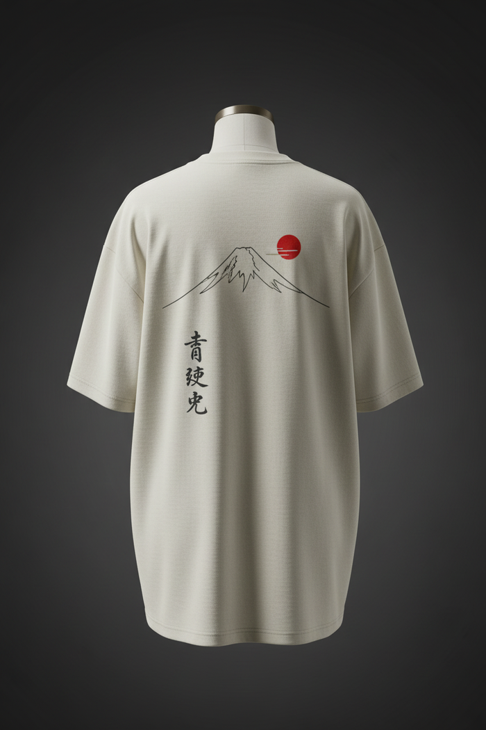 Mountain Tee Back — Mount Fuji graphic by Varidon