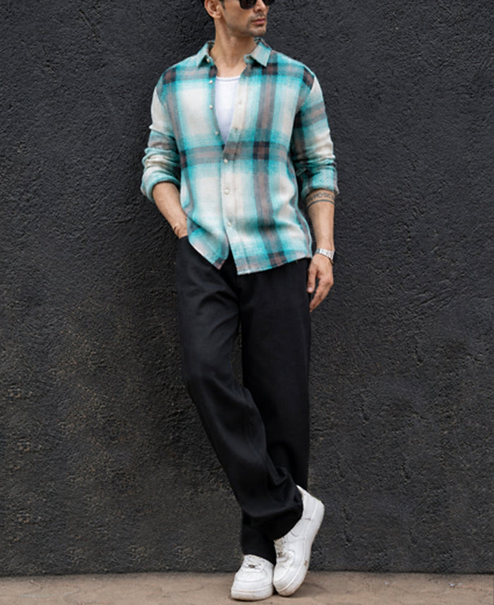 Multi Colour Structured Checks Shirt