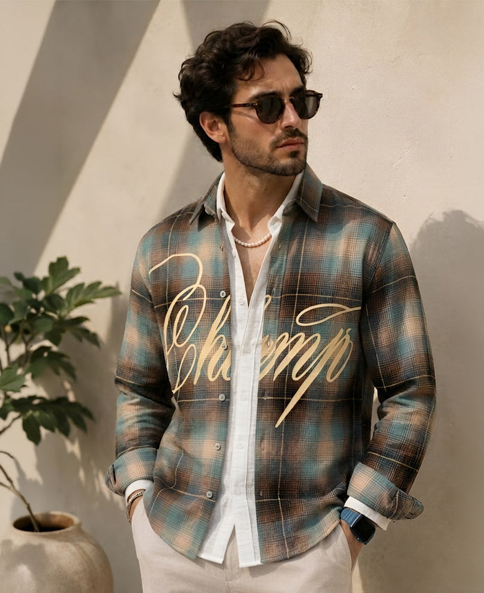 Multicolour Printed Checks Shirt