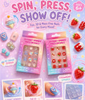 Nails - 3D Fidget Spinner Press on Nails /Strawberry