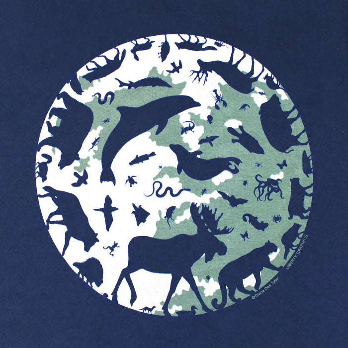 Night Animals Youth Navy T-shirt