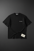 No Signal Tee Front — Black oversized tee by Varidon