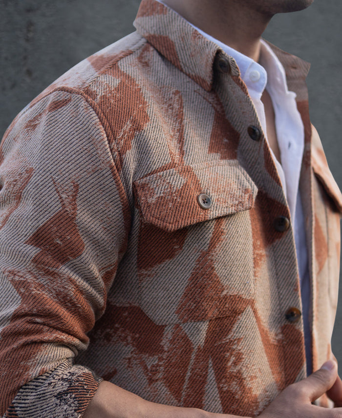 Ochre Jacquard Overshirt