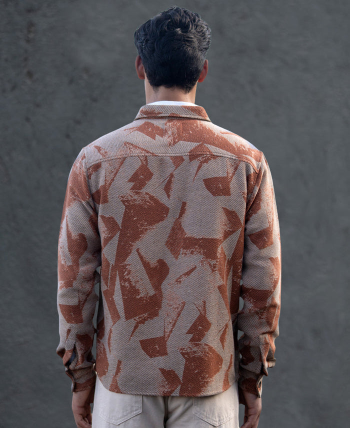 Ochre Jacquard Overshirt