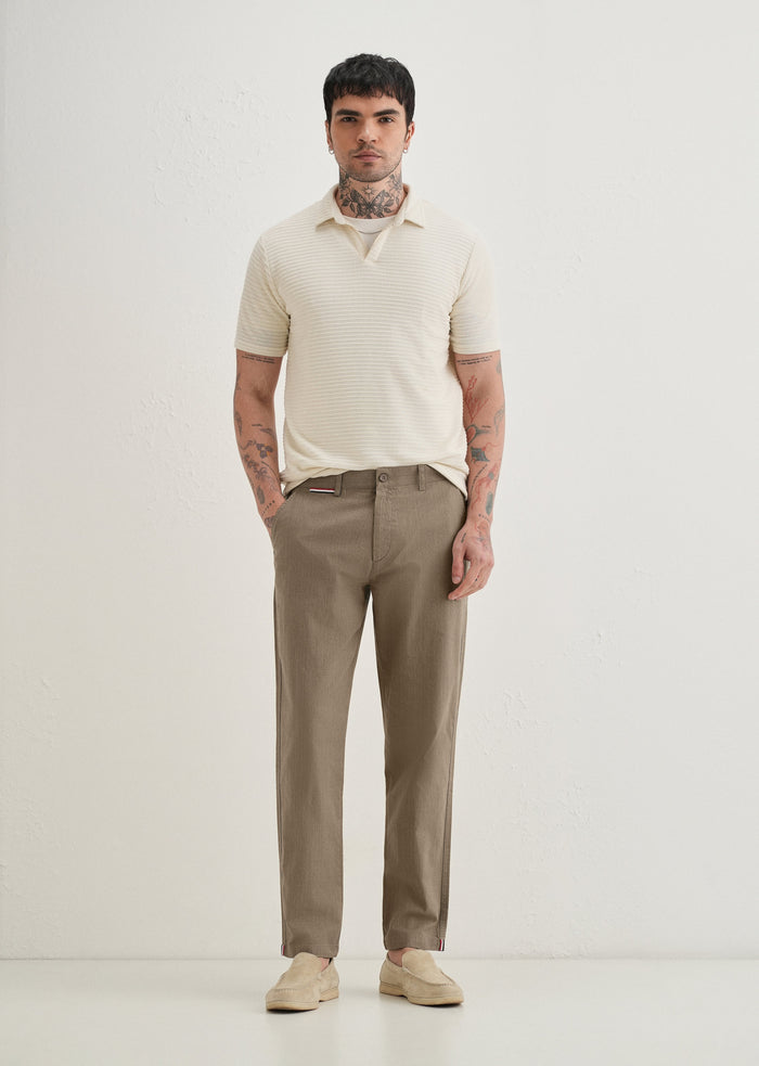 Olive Linen Trouser